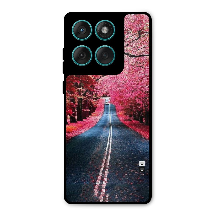 Beautiful Red Trees Metal Back Case for Motorola Edge 60