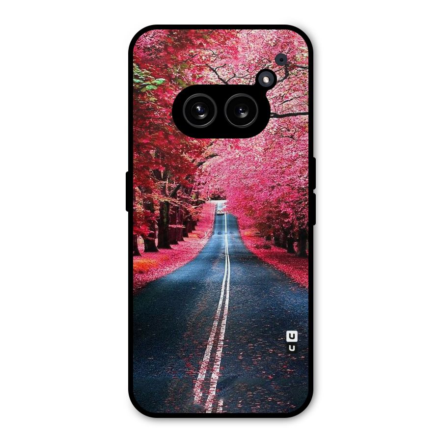 Beautiful Red Trees Metal Back Case for Nothing Phone 2a Plus