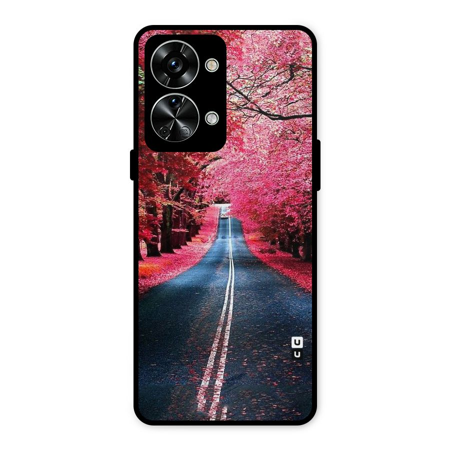 Beautiful Red Trees Metal Back Case for OnePlus Nord 2T