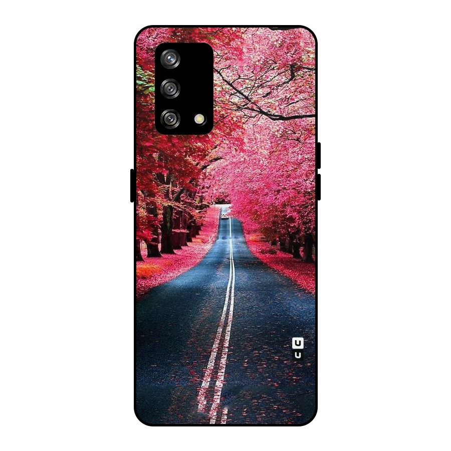 Beautiful Red Trees Metal Back Case for Oppo F19
