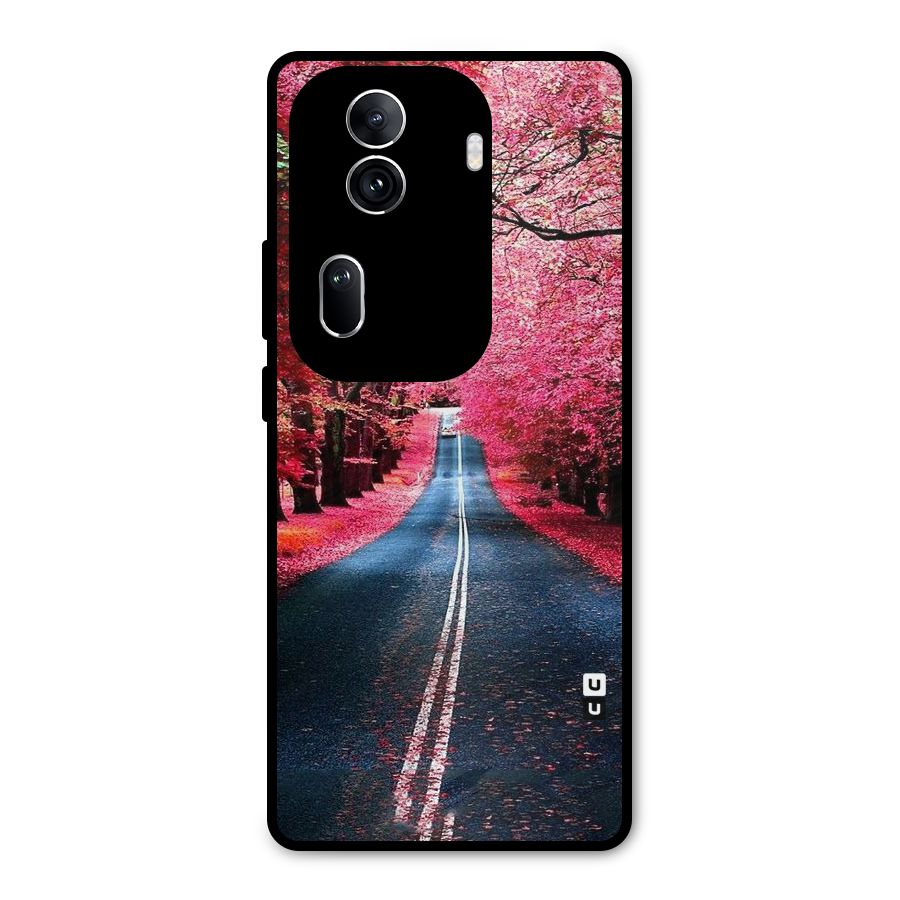 Beautiful Red Trees Metal Back Case for Oppo Reno11 Pro 5G
