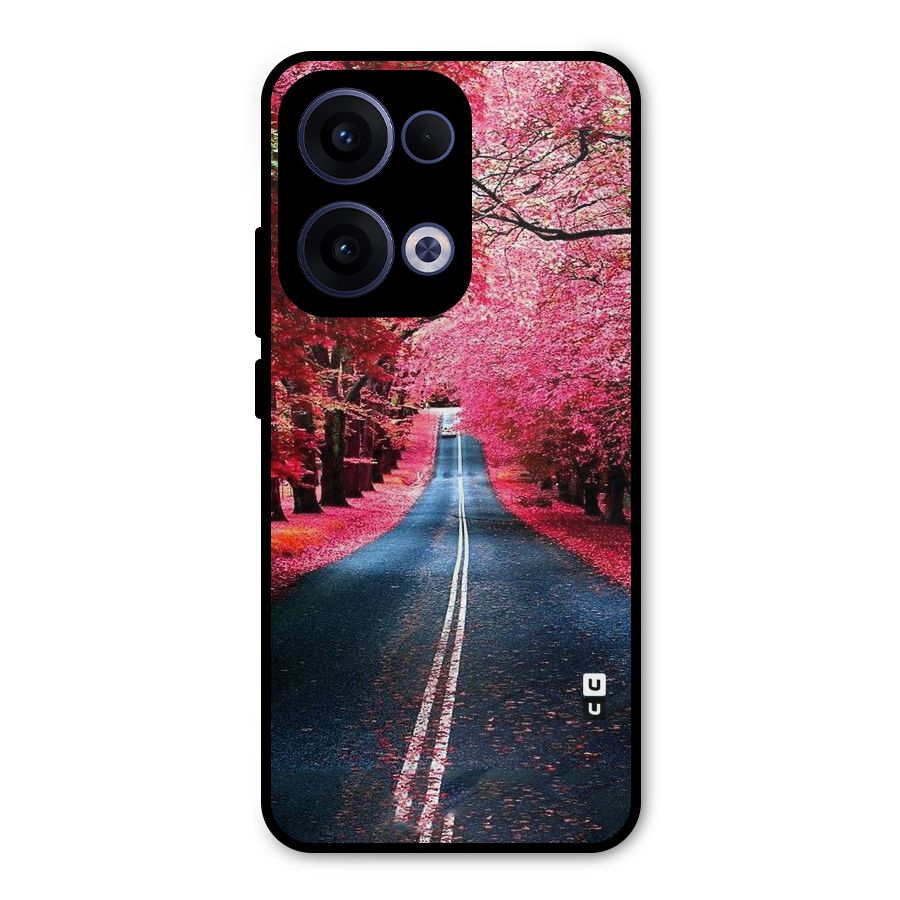 Beautiful Red Trees Metal Back Case for Oppo Reno13