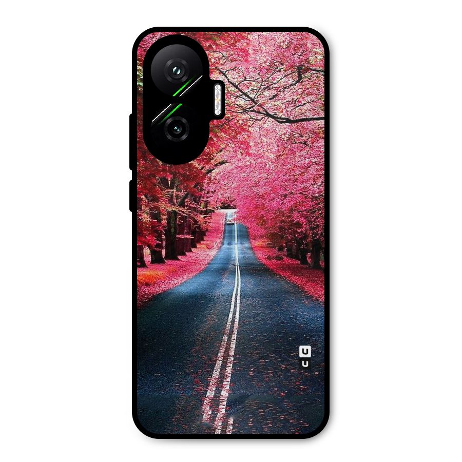 Beautiful Red Trees Metal Back Case for Poco F7