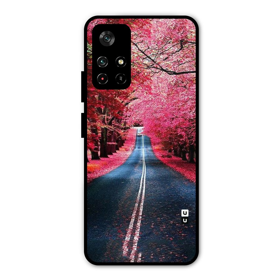 Beautiful Red Trees Metal Back Case for Poco M4 Pro 5G