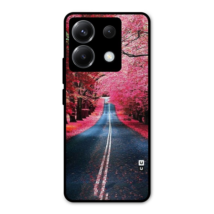 Beautiful Red Trees Metal Back Case for Poco X6