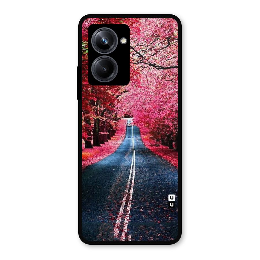 Beautiful Red Trees Metal Back Case for Realme 10 Pro