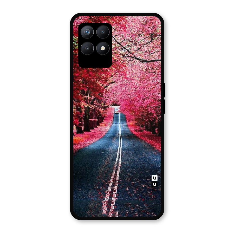 Beautiful Red Trees Metal Back Case for Realme Narzo 50