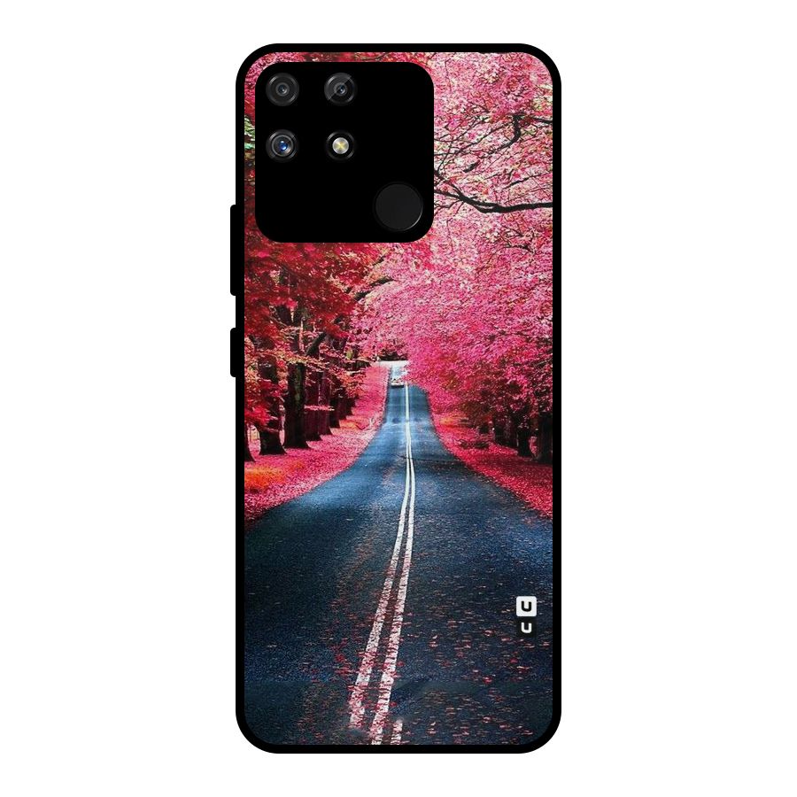 Beautiful Red Trees Metal Back Case for Realme Narzo 50A