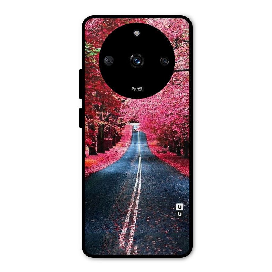 Beautiful Red Trees Metal Back Case for Realme Narzo 60 5G