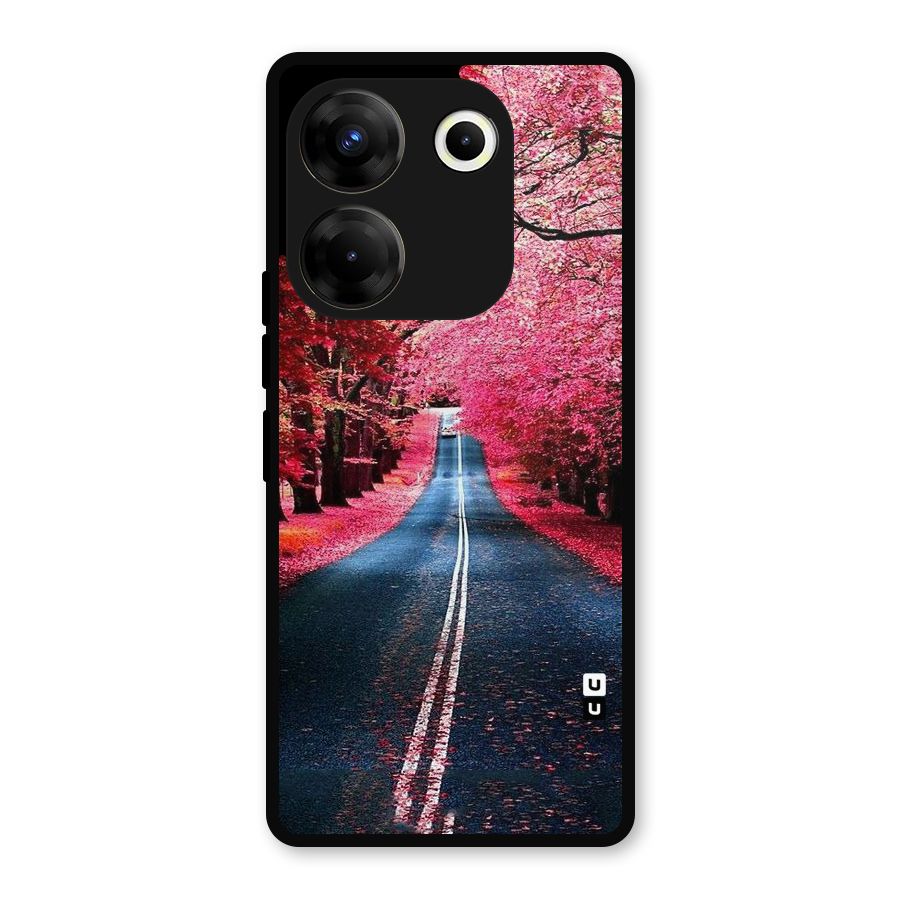 Beautiful Red Trees Metal Back Case for Tecno Camon 20