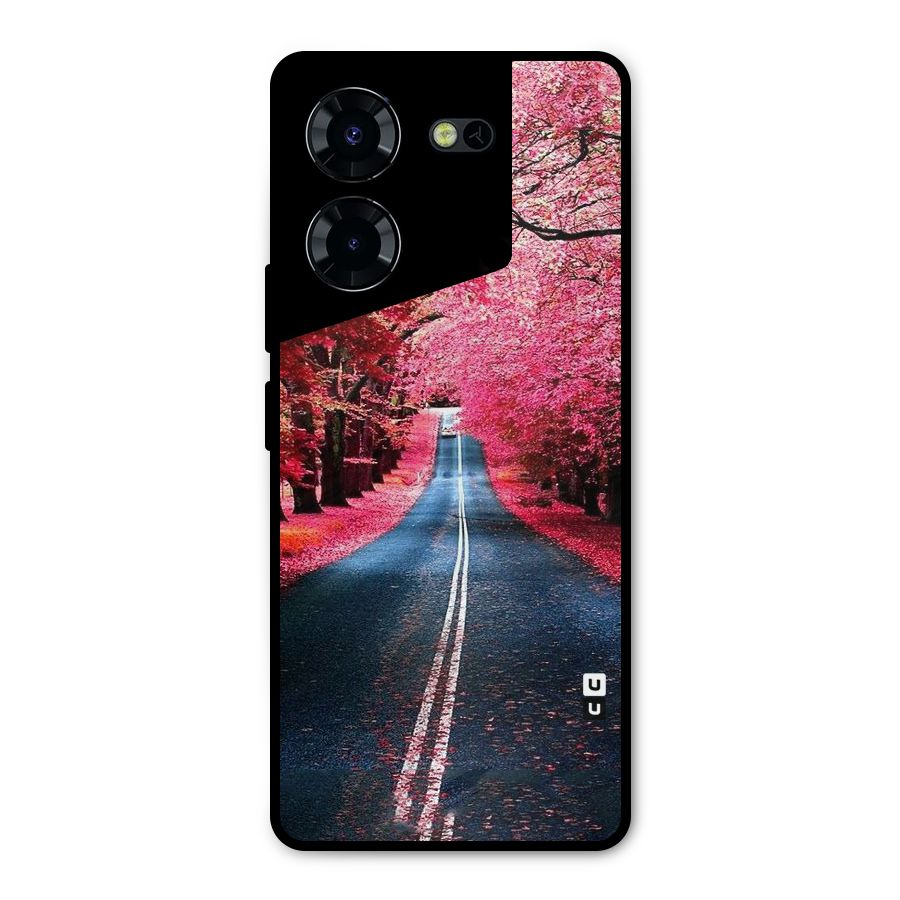 Beautiful Red Trees Metal Back Case for Tecno Pova 5 Pro 5G