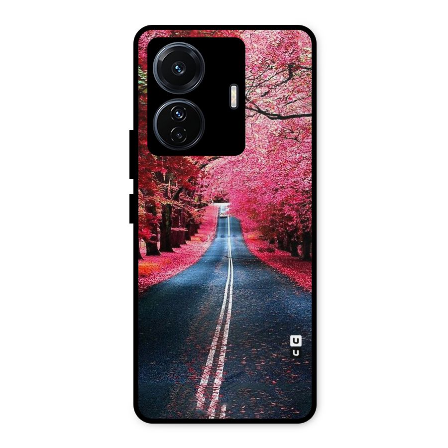 Beautiful Red Trees Metal Back Case for Vivo T1 Pro