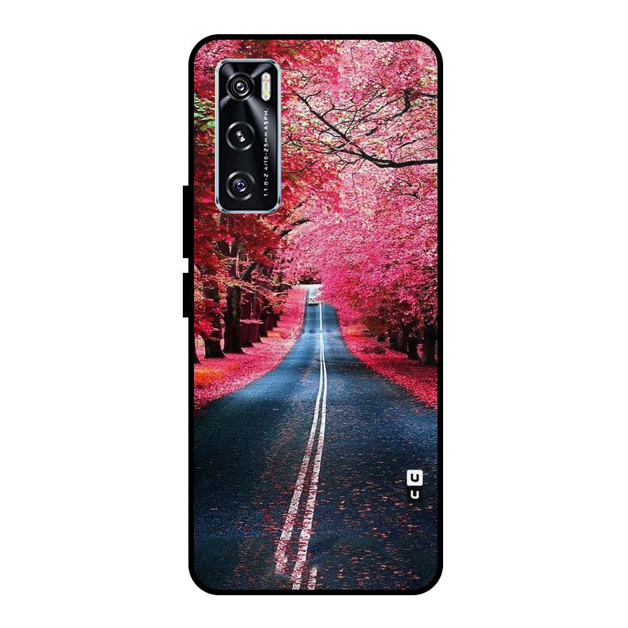 Beautiful Red Trees Metal Back Case for Vivo V20 SE