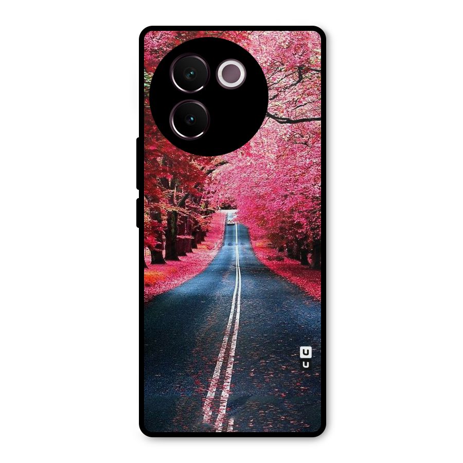 Beautiful Red Trees Metal Back Case for Vivo V30e