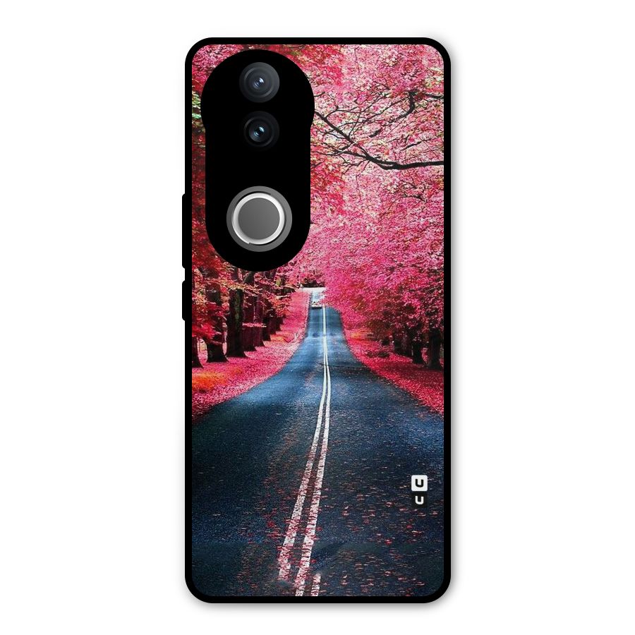 Beautiful Red Trees Metal Back Case for Vivo V50e