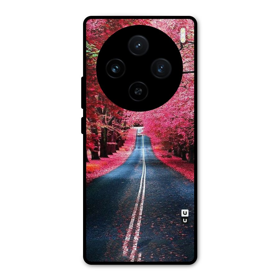 Beautiful Red Trees Metal Back Case for Vivo X100