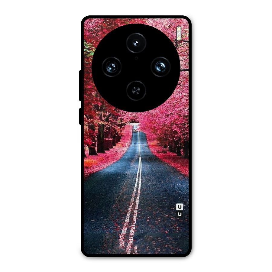 Beautiful Red Trees Metal Back Case for Vivo X100 Pro