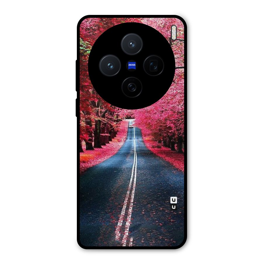 Beautiful Red Trees Metal Back Case for Vivo X200
