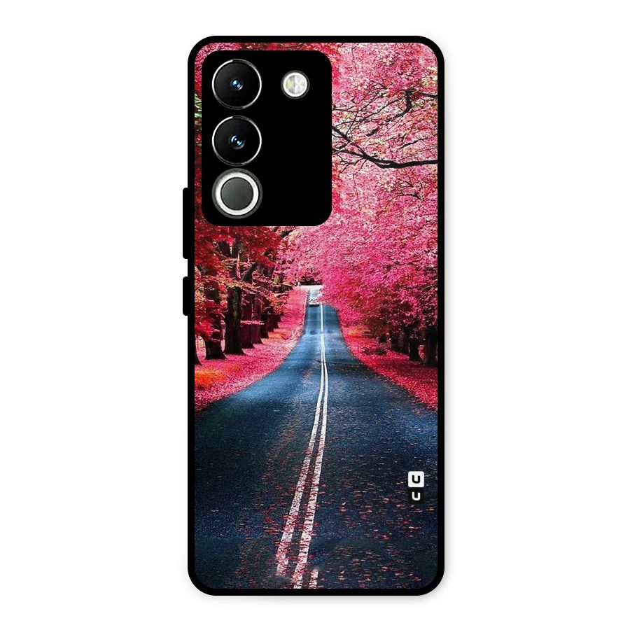 Beautiful Red Trees Metal Back Case for Vivo Y200
