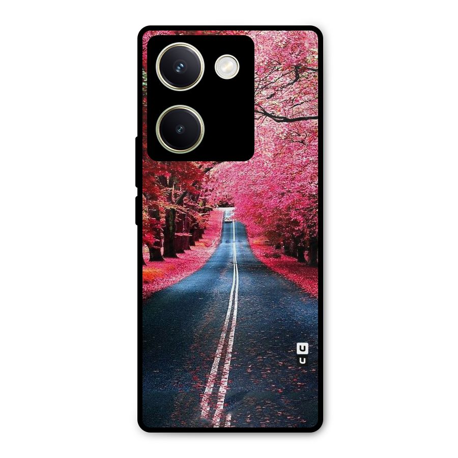 Beautiful Red Trees Metal Back Case for Vivo Y200 Pro