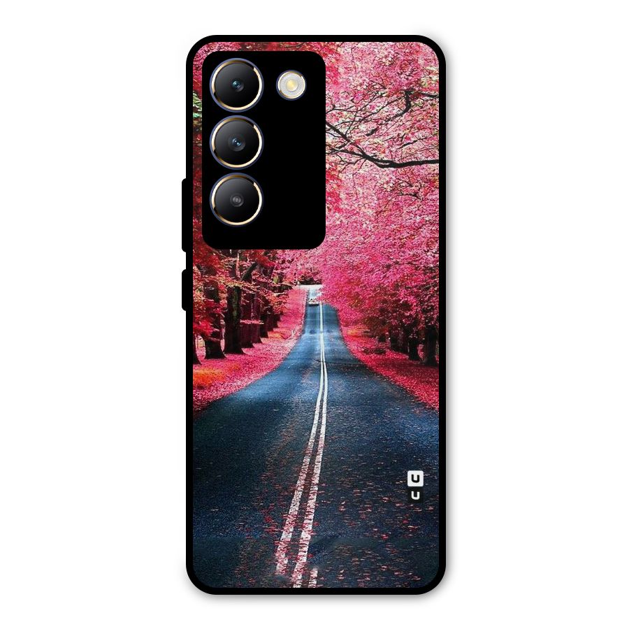 Beautiful Red Trees Metal Back Case for Vivo Y200e