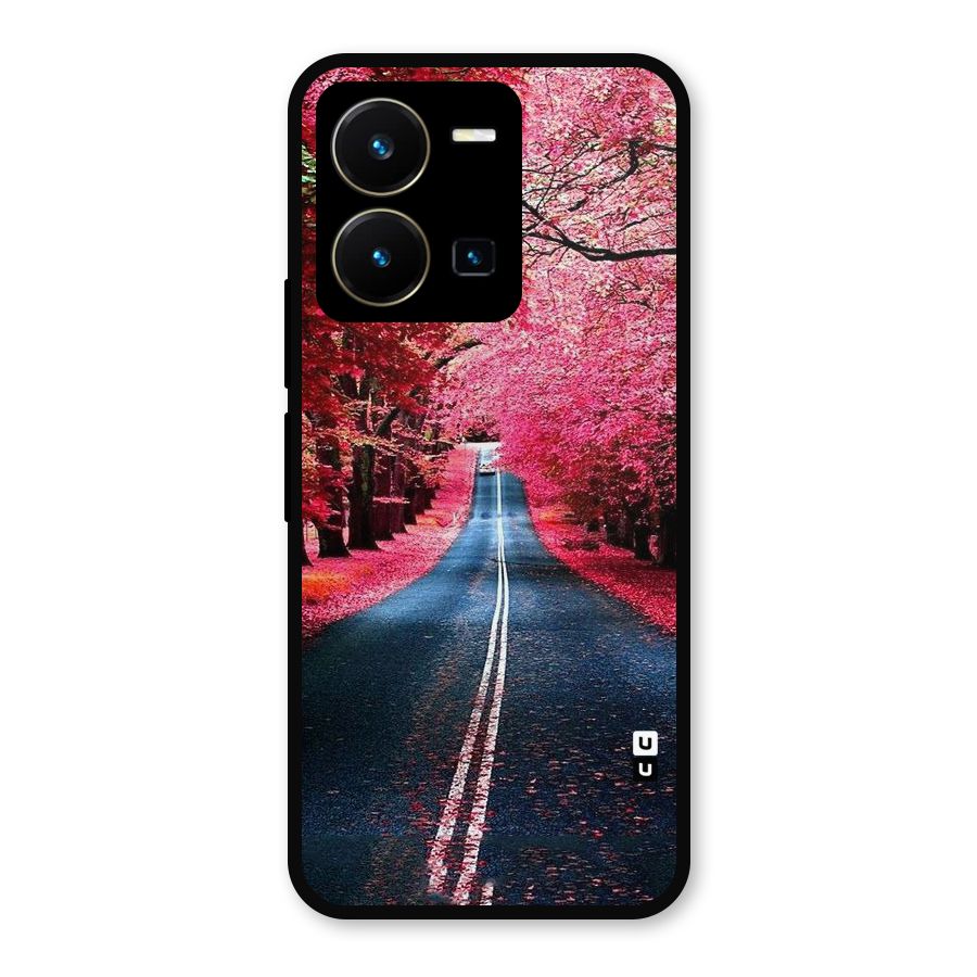 Beautiful Red Trees Metal Back Case for Vivo Y35