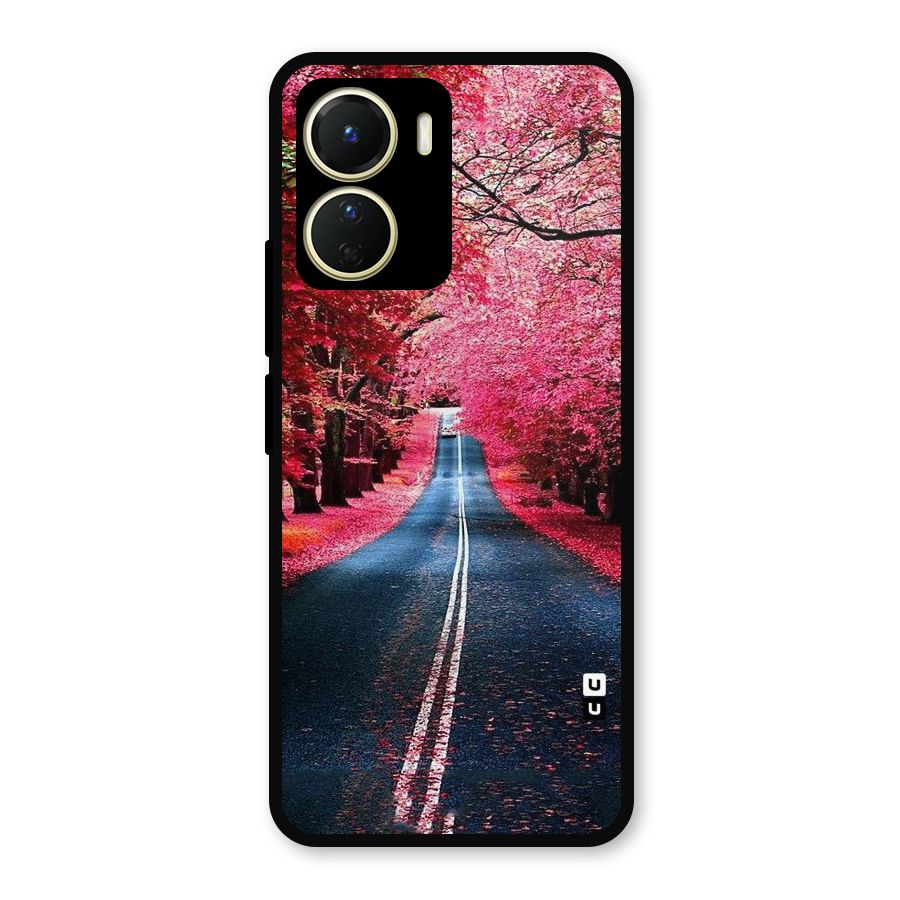Beautiful Red Trees Metal Back Case for Vivo Y56
