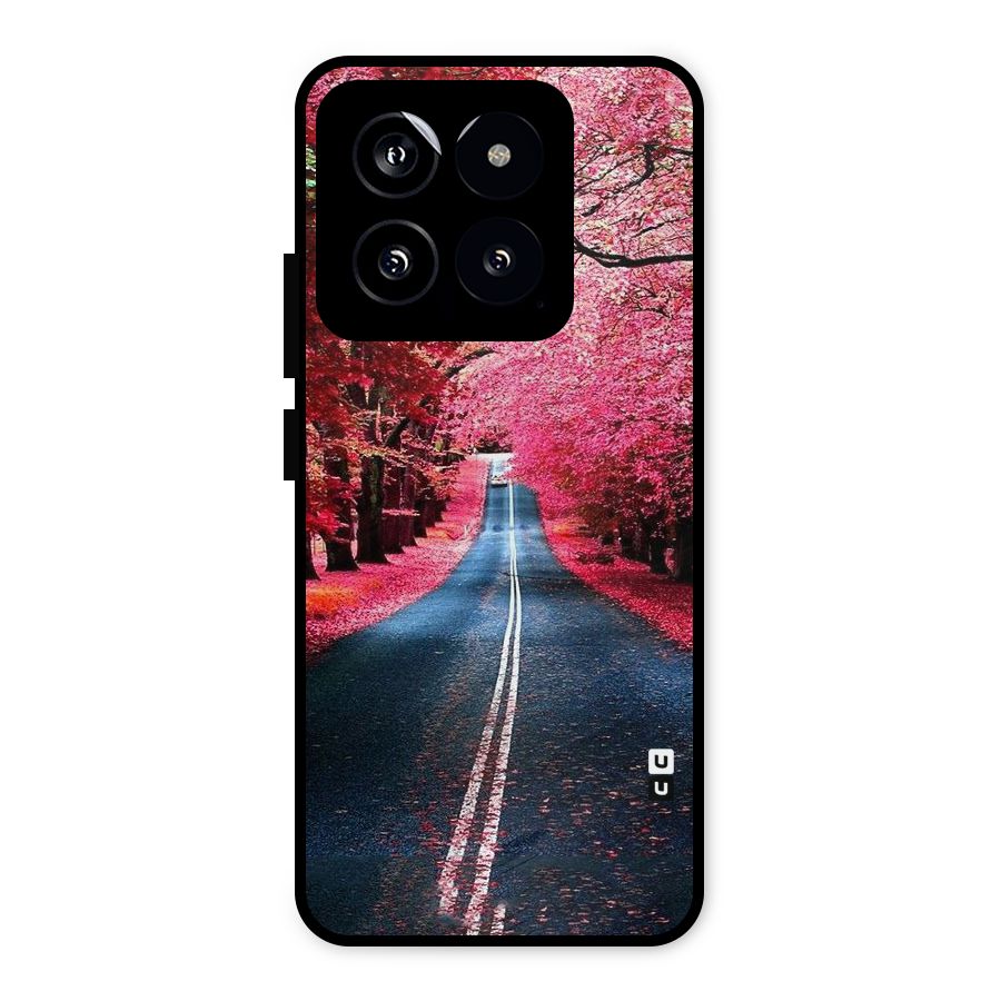Beautiful Red Trees Metal Back Case for Xiaomi 14