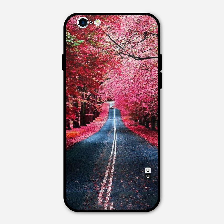 Beautiful Red Trees Metal Back Case for iPhone 6 6s