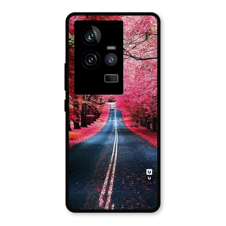 Beautiful Red Trees Metal Back Case for iQOO 11 5G