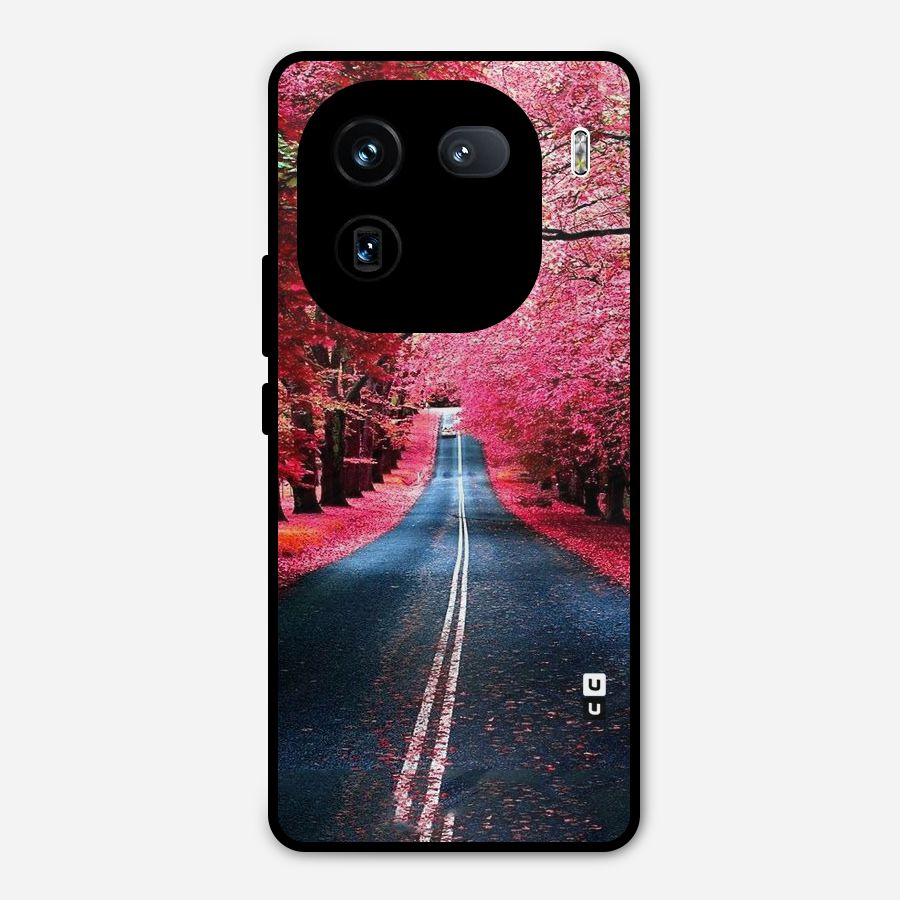 Beautiful Red Trees Metal Back Case for iQOO 12