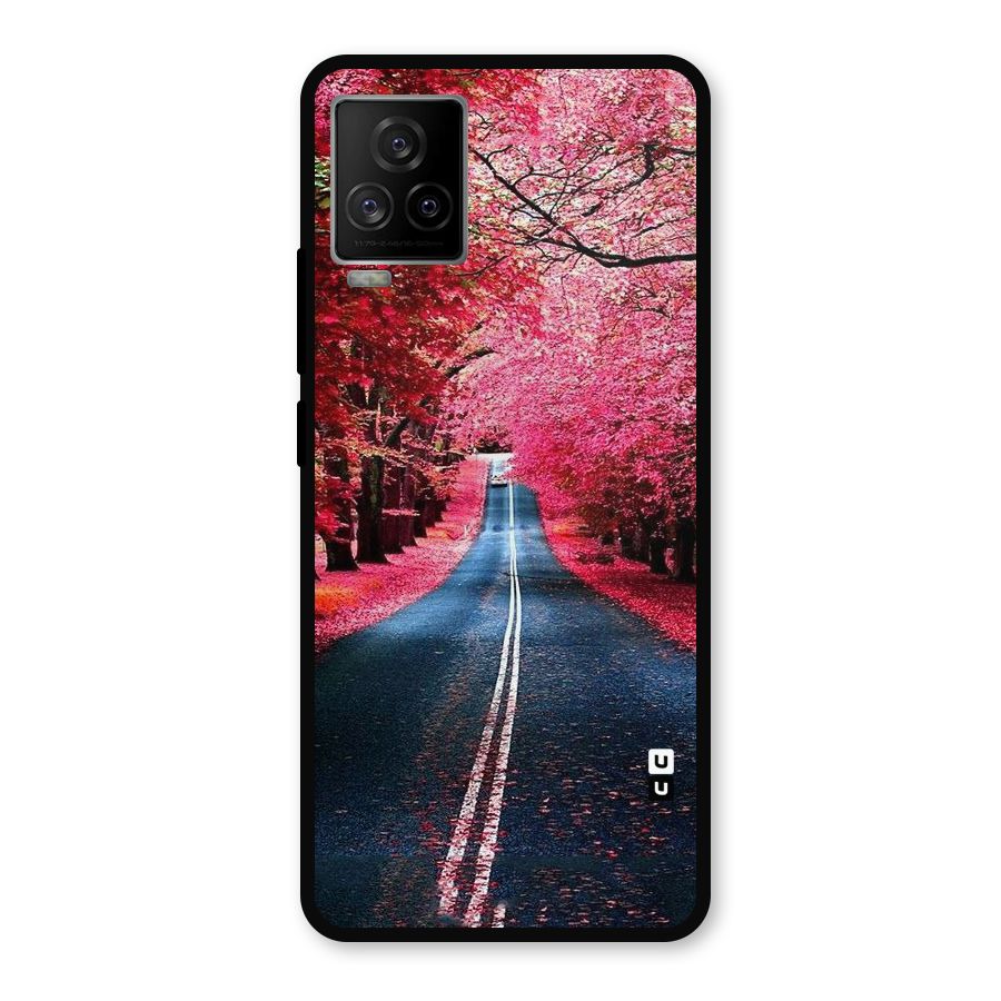 Beautiful Red Trees Metal Back Case for iQOO 7 Legend 5G