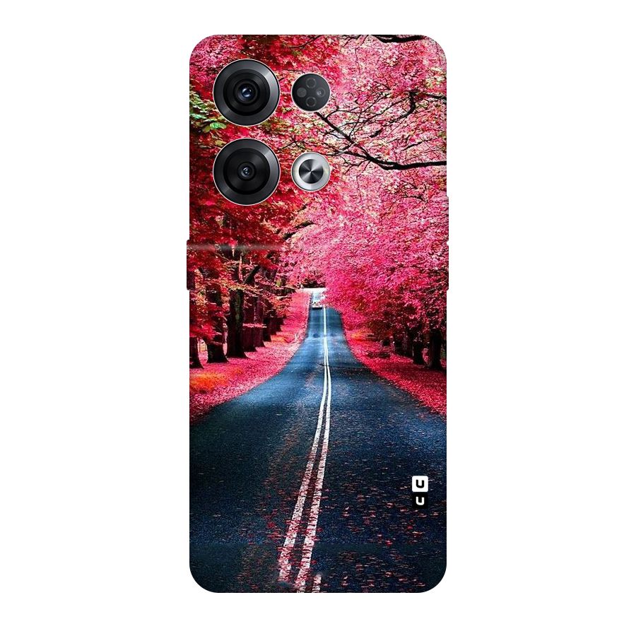Beautiful Red Trees Original Polycarbonate Back Case for Oppo Reno8 Pro 5G