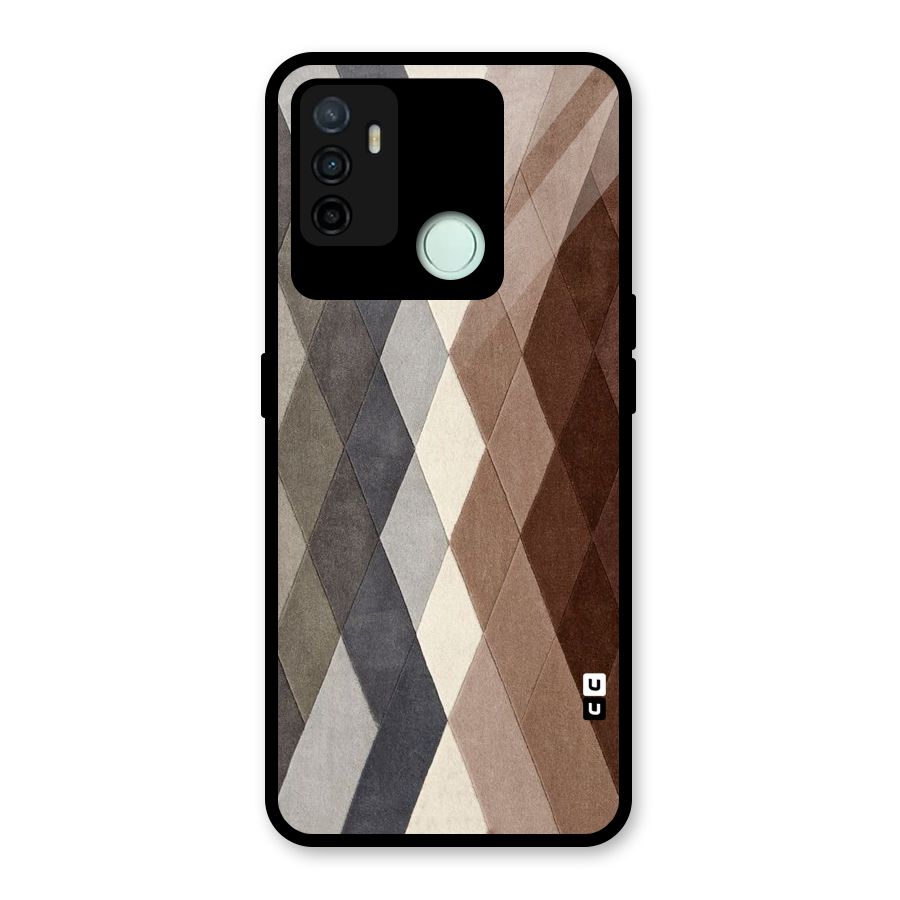 Beautiful Shades Of Diamonds Glass Back Case for Oppo A53