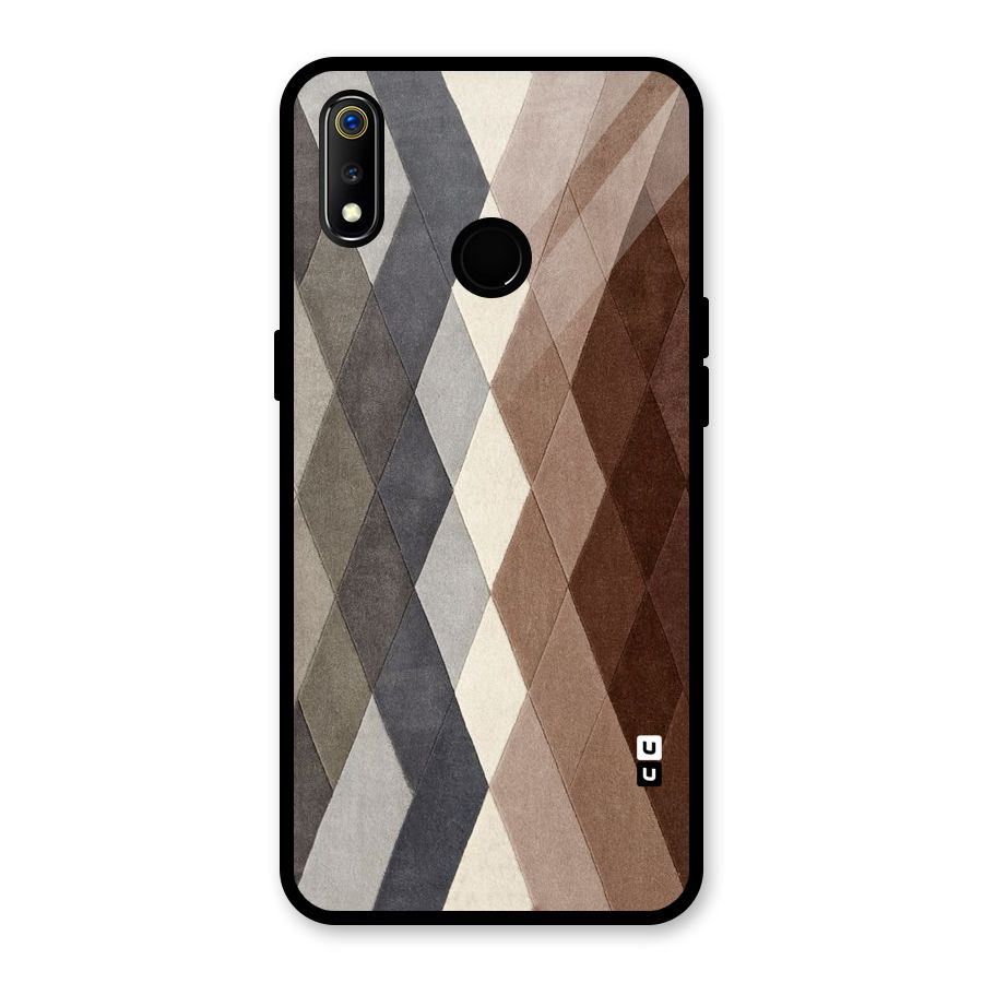 Beautiful Shades Of Diamonds Glass Back Case for Realme 3