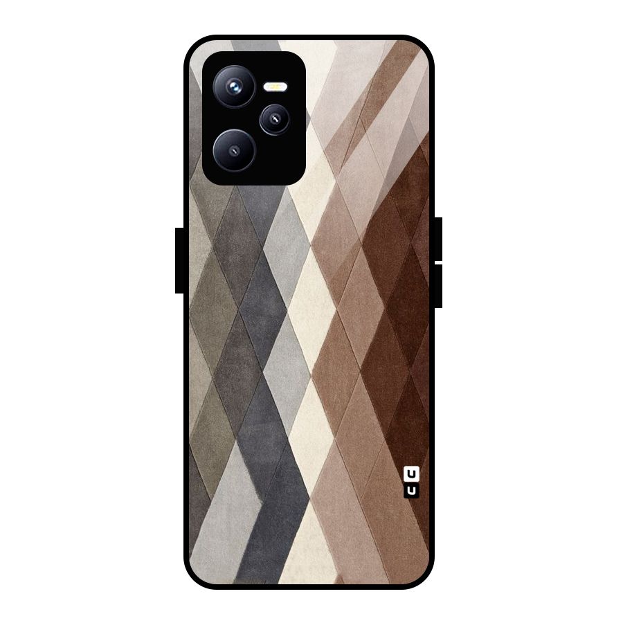 Beautiful Shades Of Diamonds Glass Back Case for Realme C35