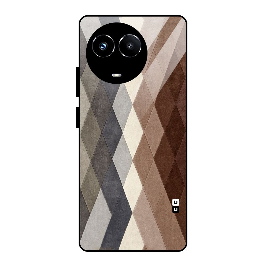 Beautiful Shades Of Diamonds Glass Back Case for Realme Narzo 60X