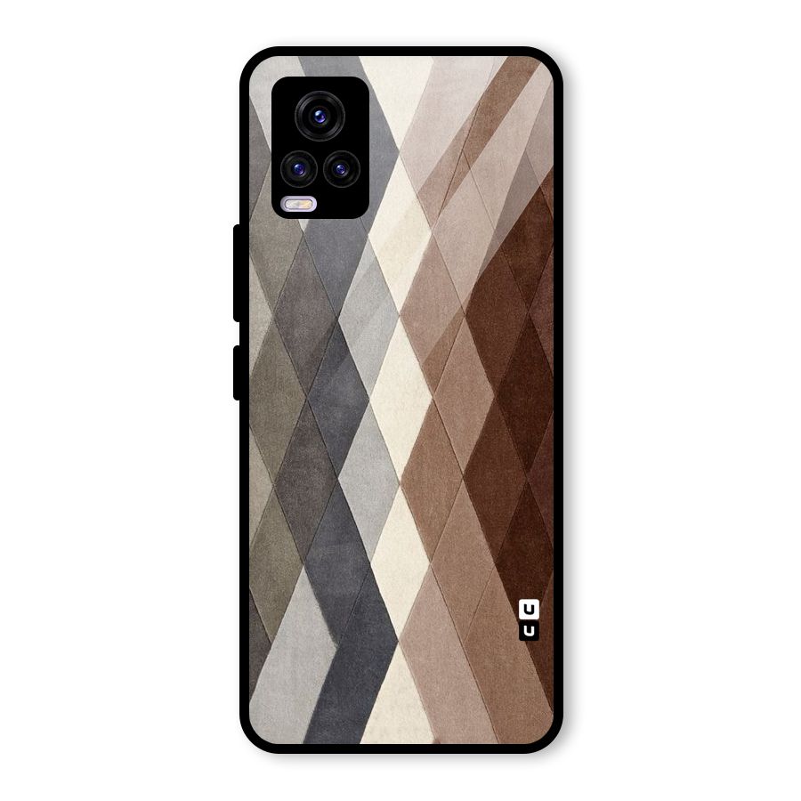 Beautiful Shades Of Diamonds Glass Back Case for Vivo V20 2021