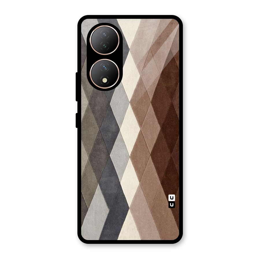 Beautiful Shades Of Diamonds Glass Back Case for Vivo Y100A