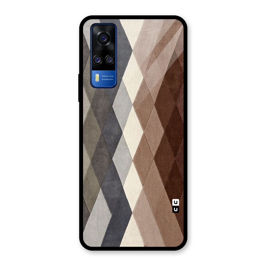 Beautiful Shades Of Diamonds Glass Back Case for Vivo Y31