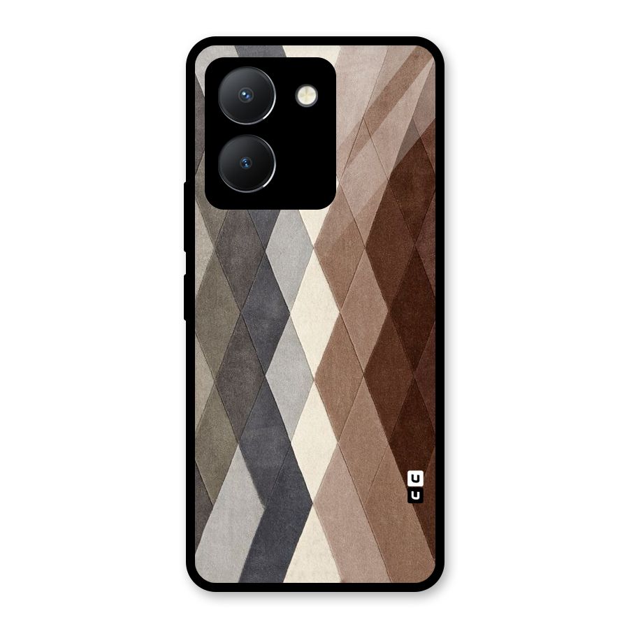 Beautiful Shades Of Diamonds Glass Back Case for Vivo Y36