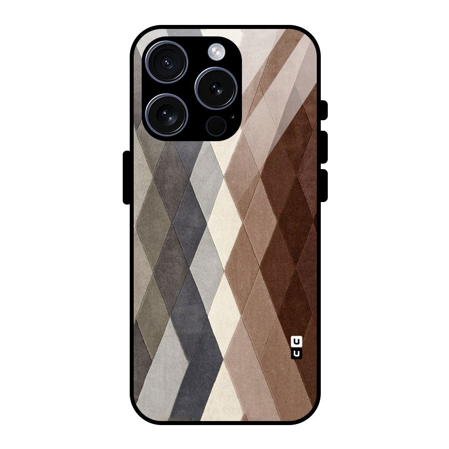 Beautiful Shades Of Diamonds Glass Back Case for iPhone 15 Pro