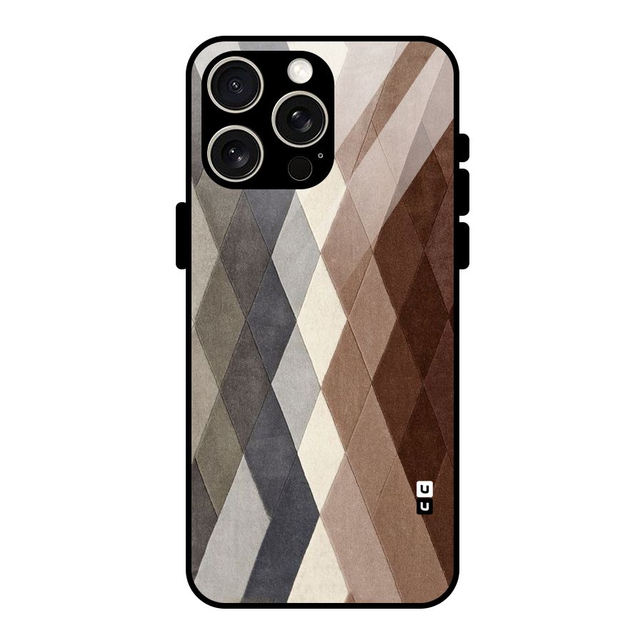 Beautiful Shades Of Diamonds Glass Back Case for iPhone 15 Pro Max