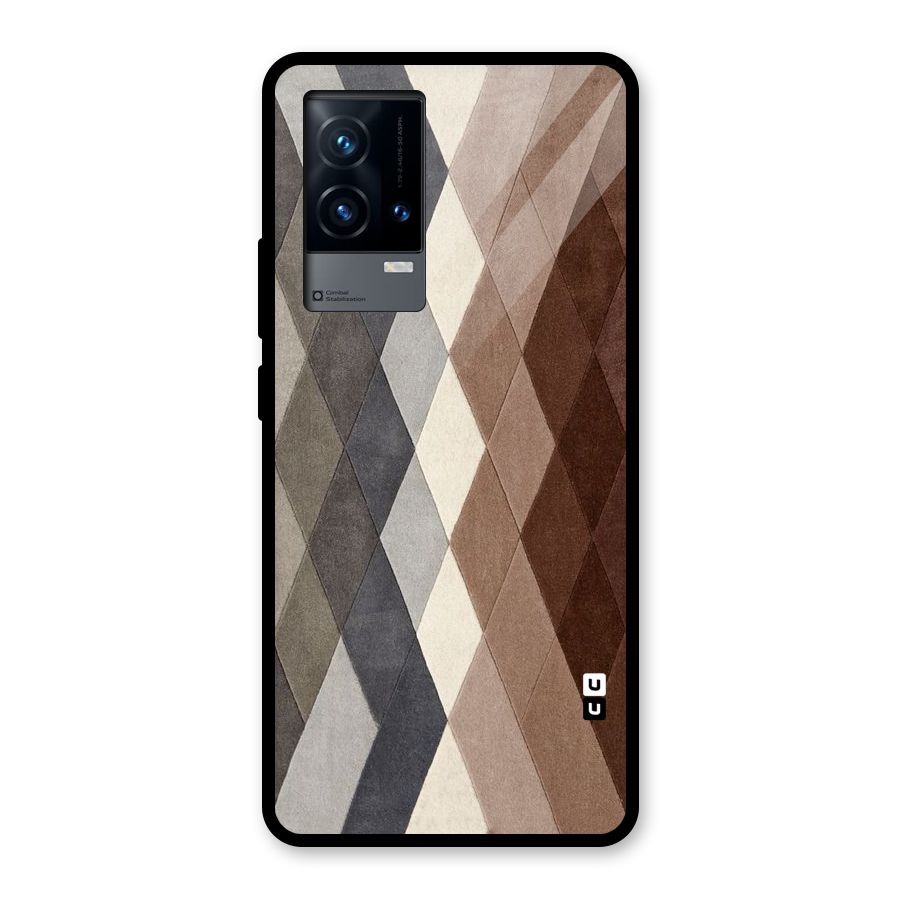 Beautiful Shades Of Diamonds Glass Back Case for iQOO 9 5G