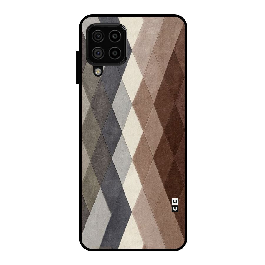 Beautiful Shades Of Diamonds Metal Back Case for Galaxy A22 4G