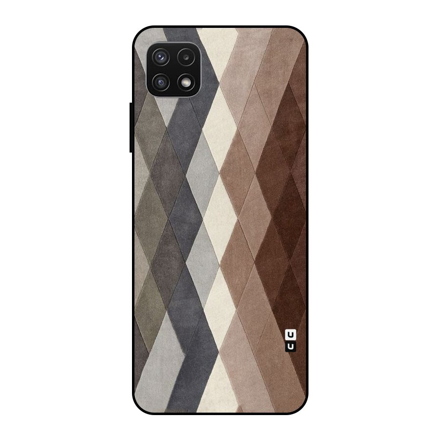 Beautiful Shades Of Diamonds Metal Back Case for Galaxy A22 5G