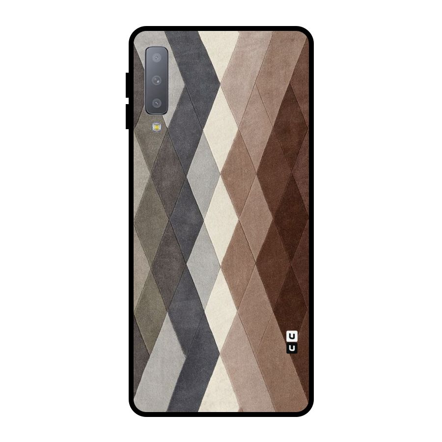 Beautiful Shades Of Diamonds Metal Back Case for Galaxy A7 (2018)