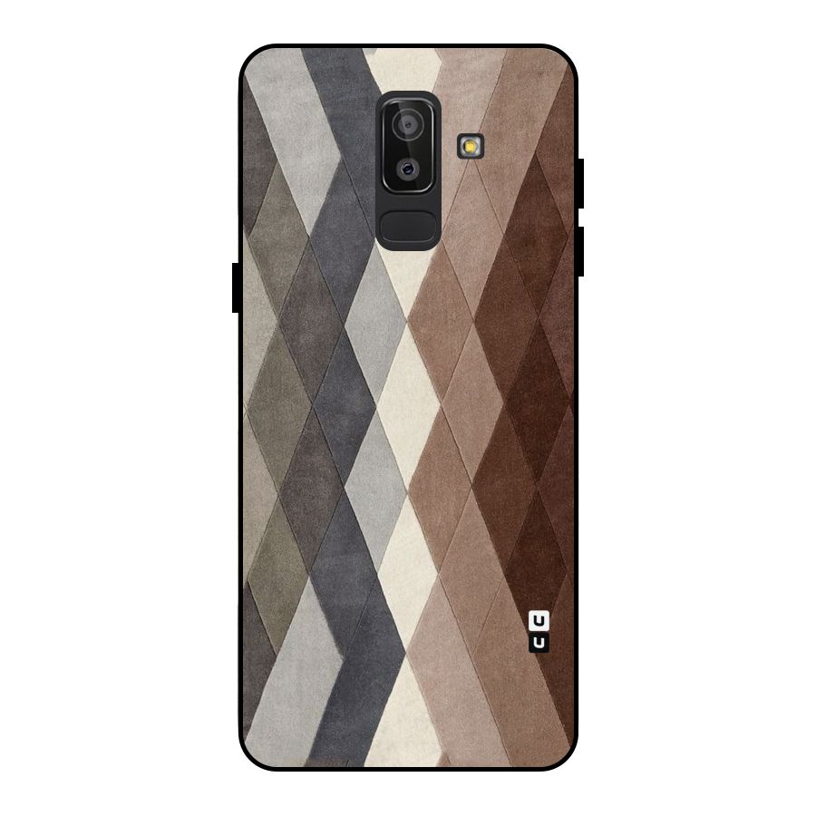 Beautiful Shades Of Diamonds Metal Back Case for Galaxy J8
