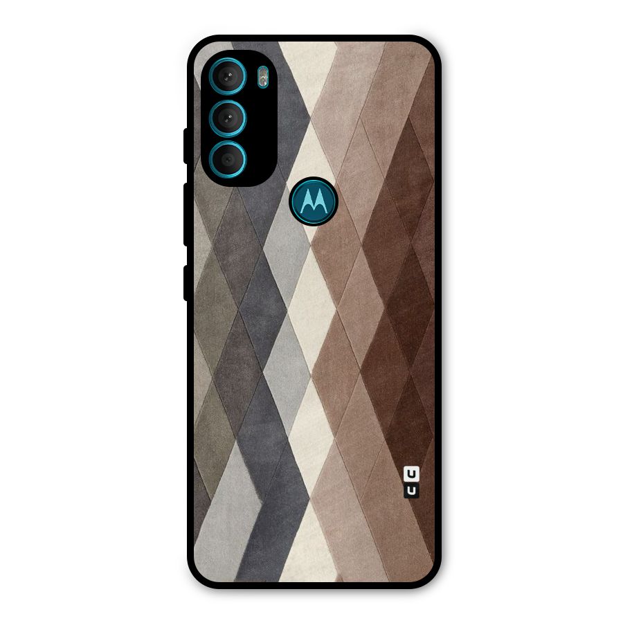 Beautiful Shades Of Diamonds Metal Back Case for Moto G71 5G