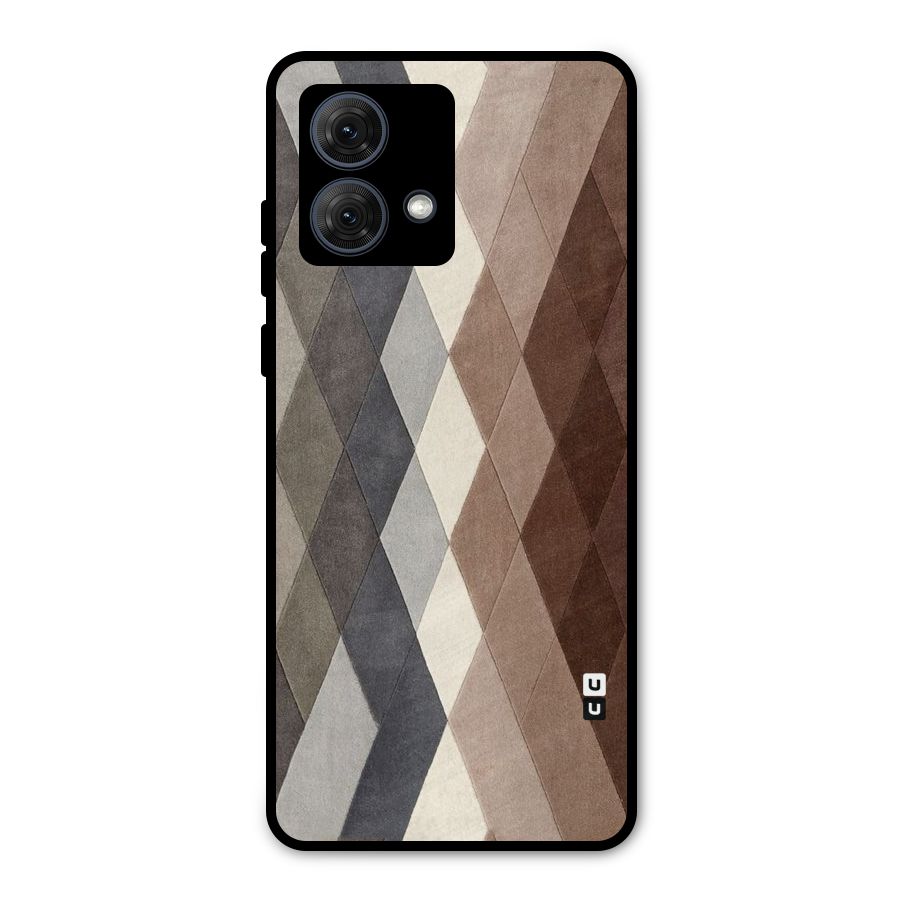 Beautiful Shades Of Diamonds Metal Back Case for Moto G84